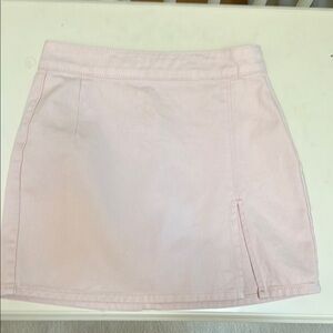 Pink Denim Women's Skirt